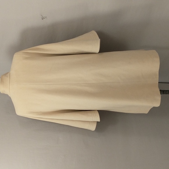 Vintage Italian Wing Sleeve Swing Coat Cashmere Blend Tan Lightweight Statement - Picture 4 of 13